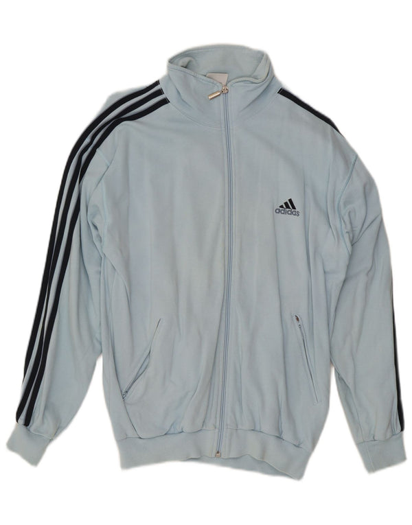 Adidas - Chaqueta de chándal para hombre, talla 34/36, algodón azul pequeño