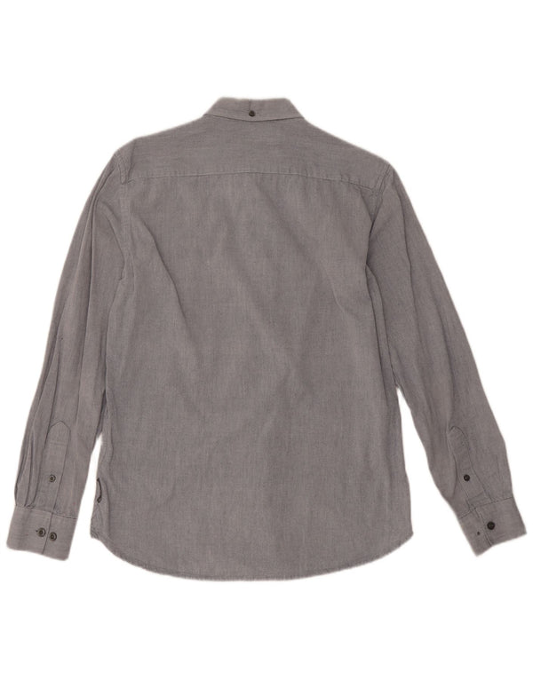 Camisa de hombre French Connection de algodón gris medio