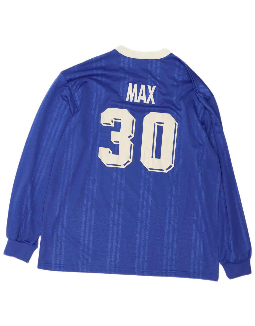 Adidas Hombre Gráfico Top Manga Larga XL Poliéster A Rayas Azul