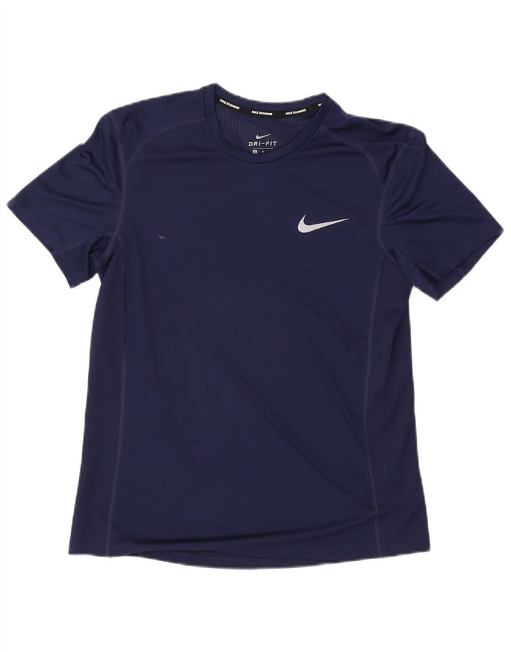 Camiseta Nike Dri Fit para hombre, talla mediana, azul marino