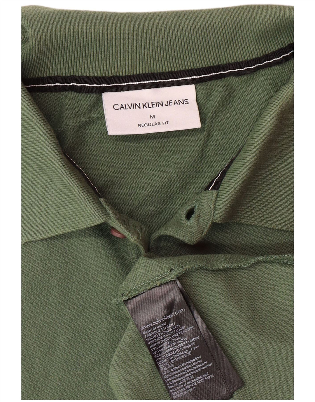 CALVIN KLEIN JEANS Polo gráfico de ajuste regular para hombre Algodón caqui medio