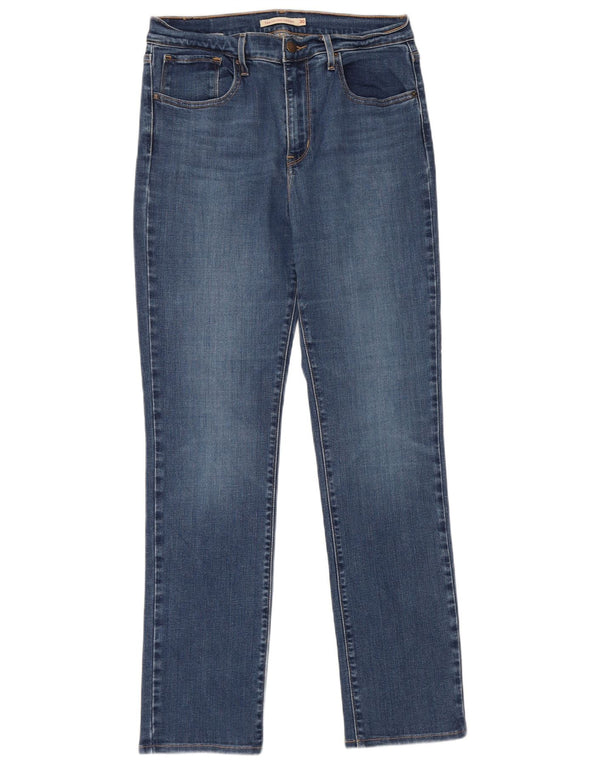 Levi's Mujer 724 Vaqueros Rectos De Tiro Alto W30 L32 Algodón Azul