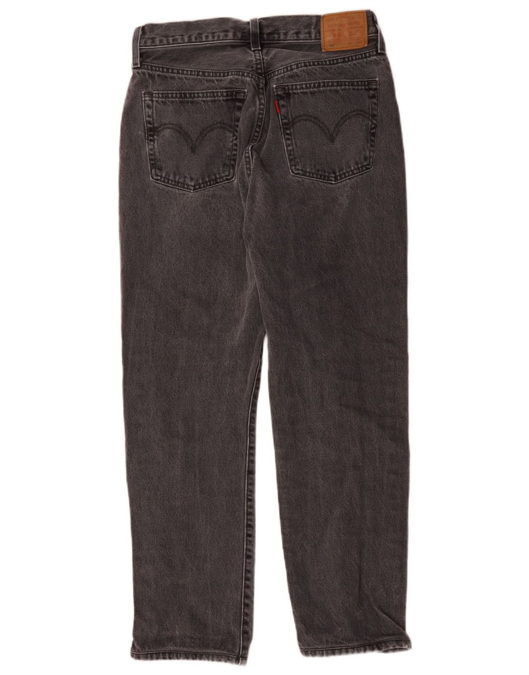 Levi's Vaqueros Rectos 501 Para Mujer W28 L26 Algodón Gris