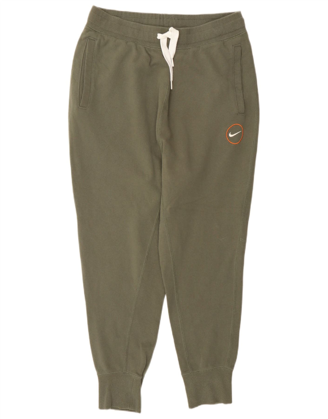 NIKE Mens Tracksuit Trousers Joggers Medium  Khaki Cotton
