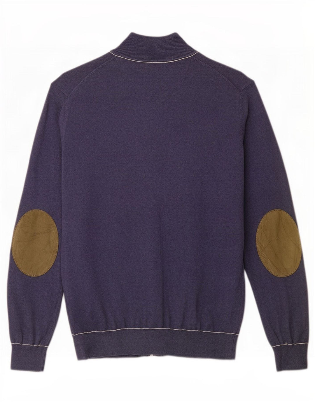 Massimo Dutti Jersey Cárdigan Hombre Mediano Azul Marino Algodón