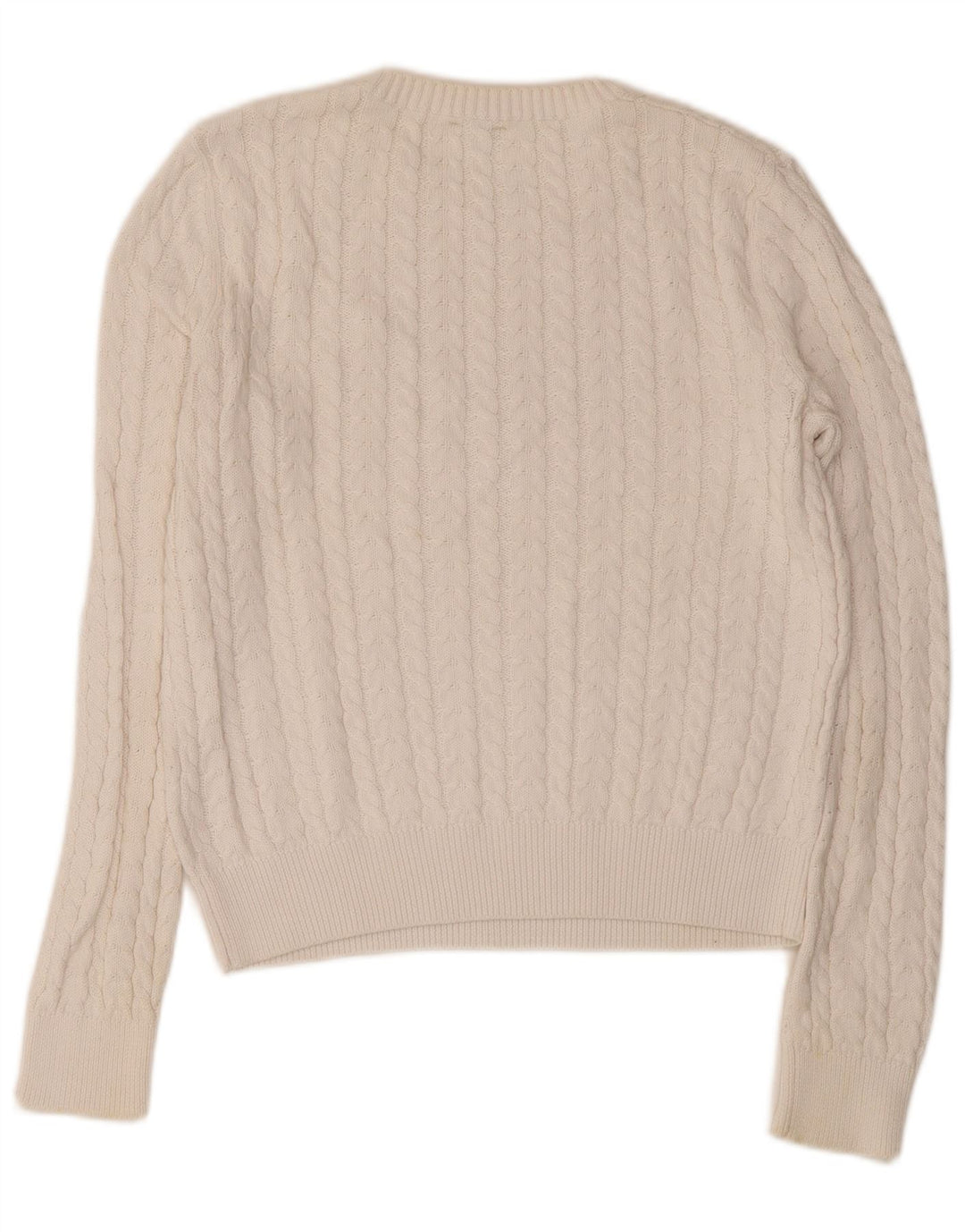 Sun68 Suéter tipo jersey para mujer con cuello barco UK 42 Algodón blanco mediano