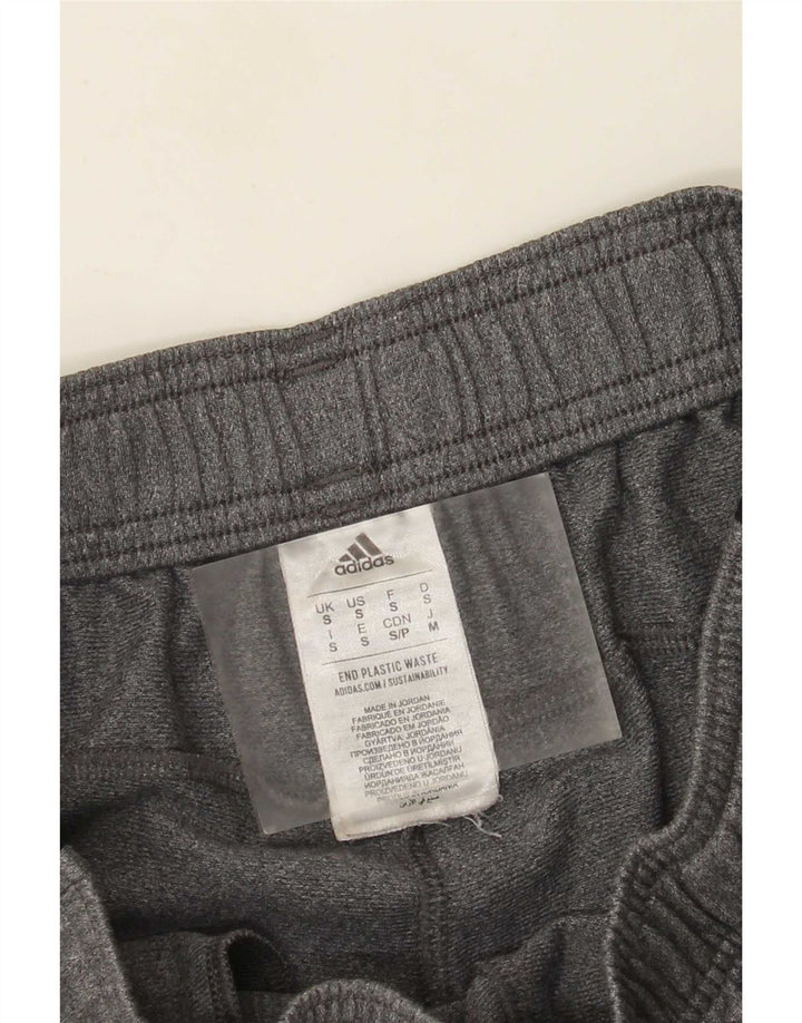 Adidas Mujer Chándal Pantalones Joggers UK 8 Pequeño Gris Poliéster
