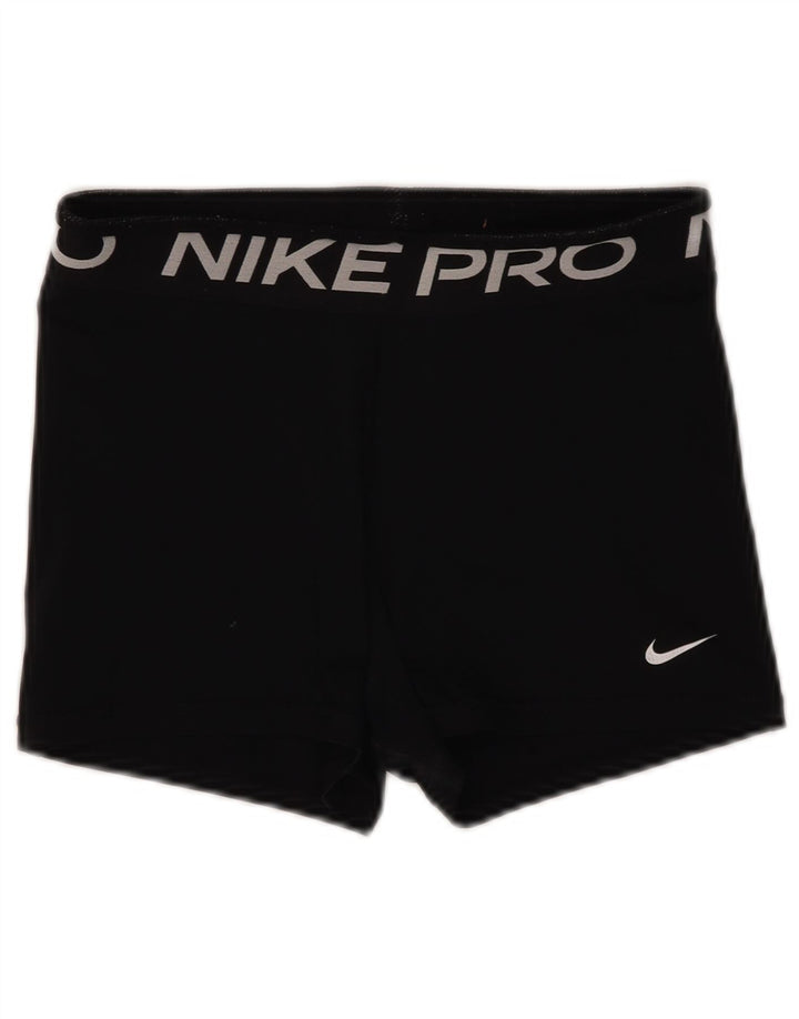 Nike Dri Fit Graphic - Pantalones cortos deportivos para mujer, talla M, poliéster negro