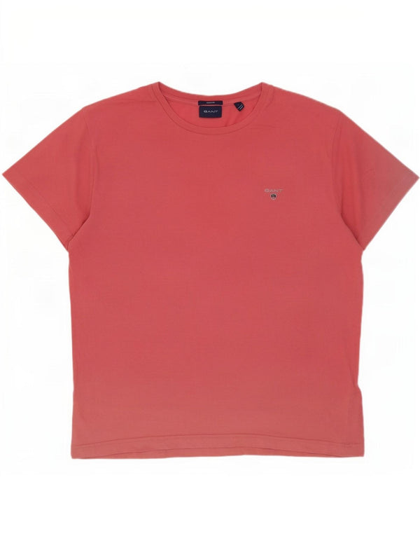 Gant Camiseta Regular para Hombre Top Large Rosa Algodón