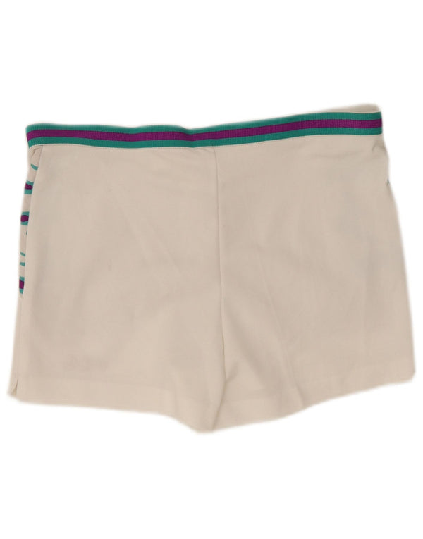 Fila Pantalones cortos chinos para hombre IT 48 Medium W33 Blanco a rayas