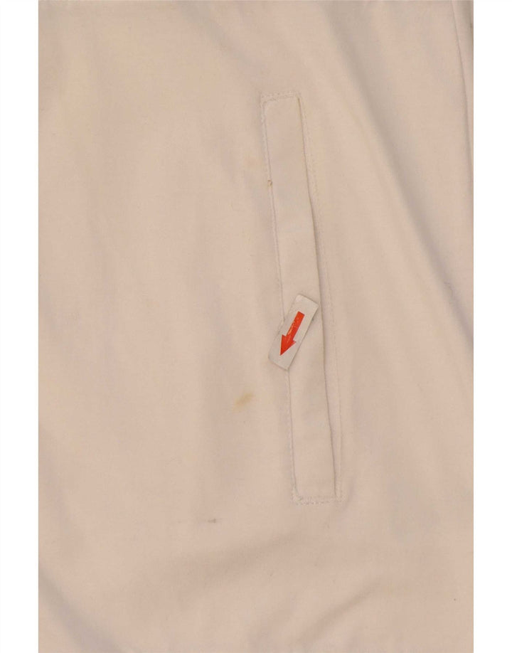 Fila - Chaqueta de chándal para hombre, talla pequeña, algodón blanco con bloques de color