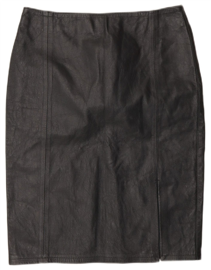 CONBIPEL Falda de cuero para mujer IT 42 Medium W28 Cuero negro