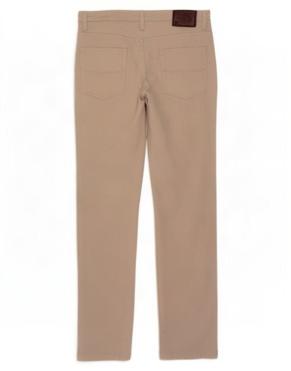 Marks & Spencer Pantalones informales ajustados para hombre W32 L31 Algodón beige