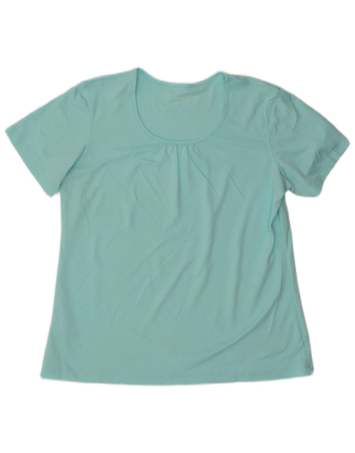 EDDIE BAUER Camiseta Mujer Top ES 40 XL Poliéster Azul