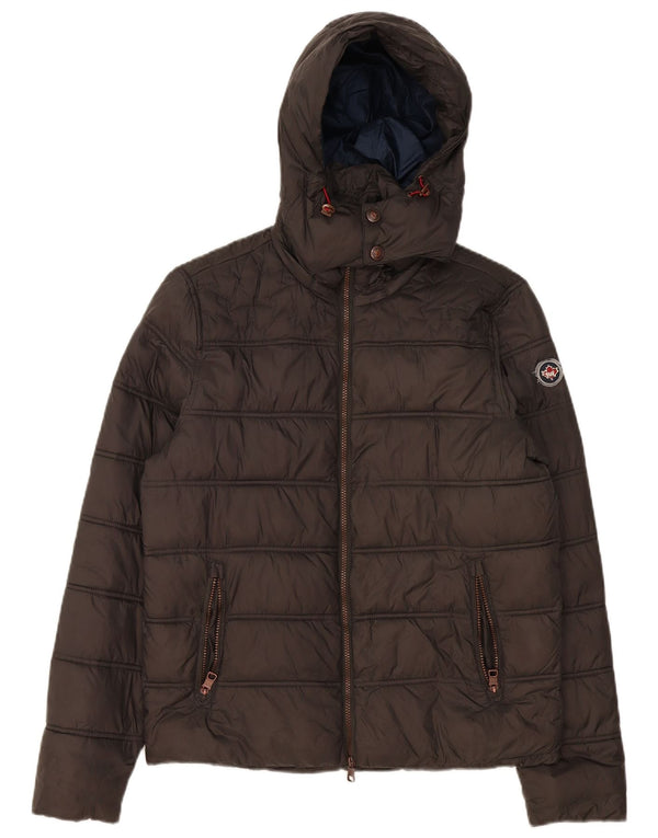 Marville Chaqueta acolchada con capucha para mujer UK 46 Large Nylon gris