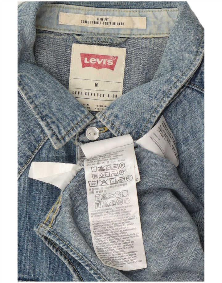 Levi's Hombre Camisa Vaquera Slim Fit De Algodón Azul Medio