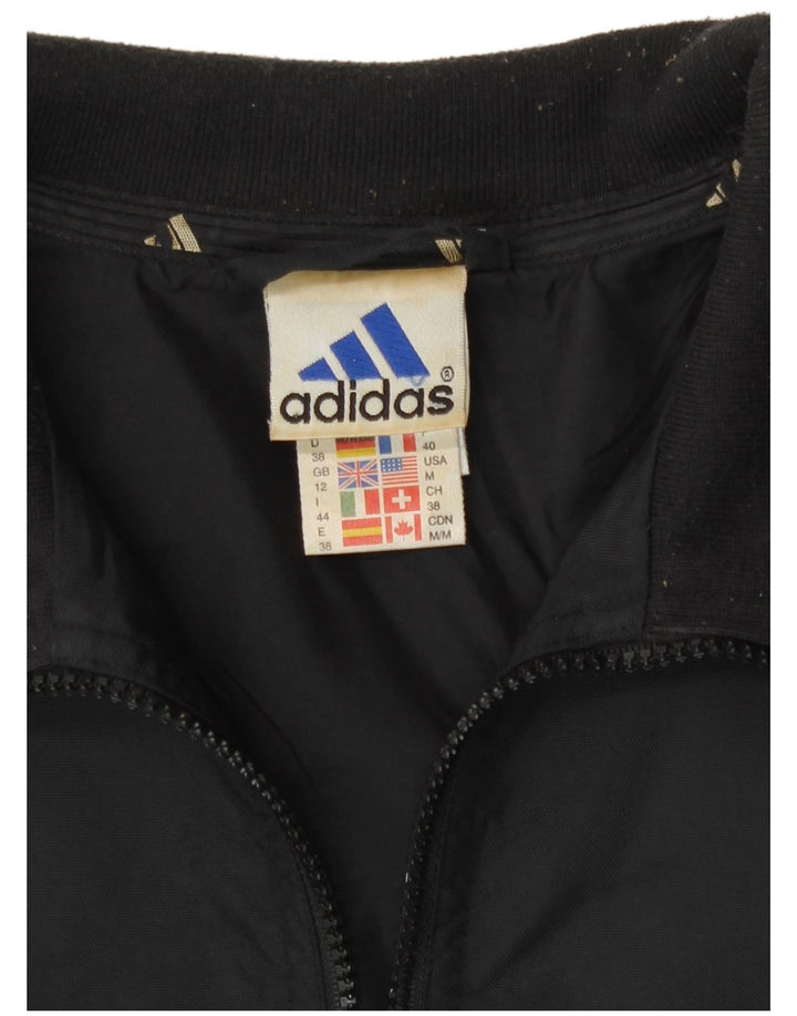Adidas Chaqueta impermeable para mujer UK 12 Medium Black Polyamide
