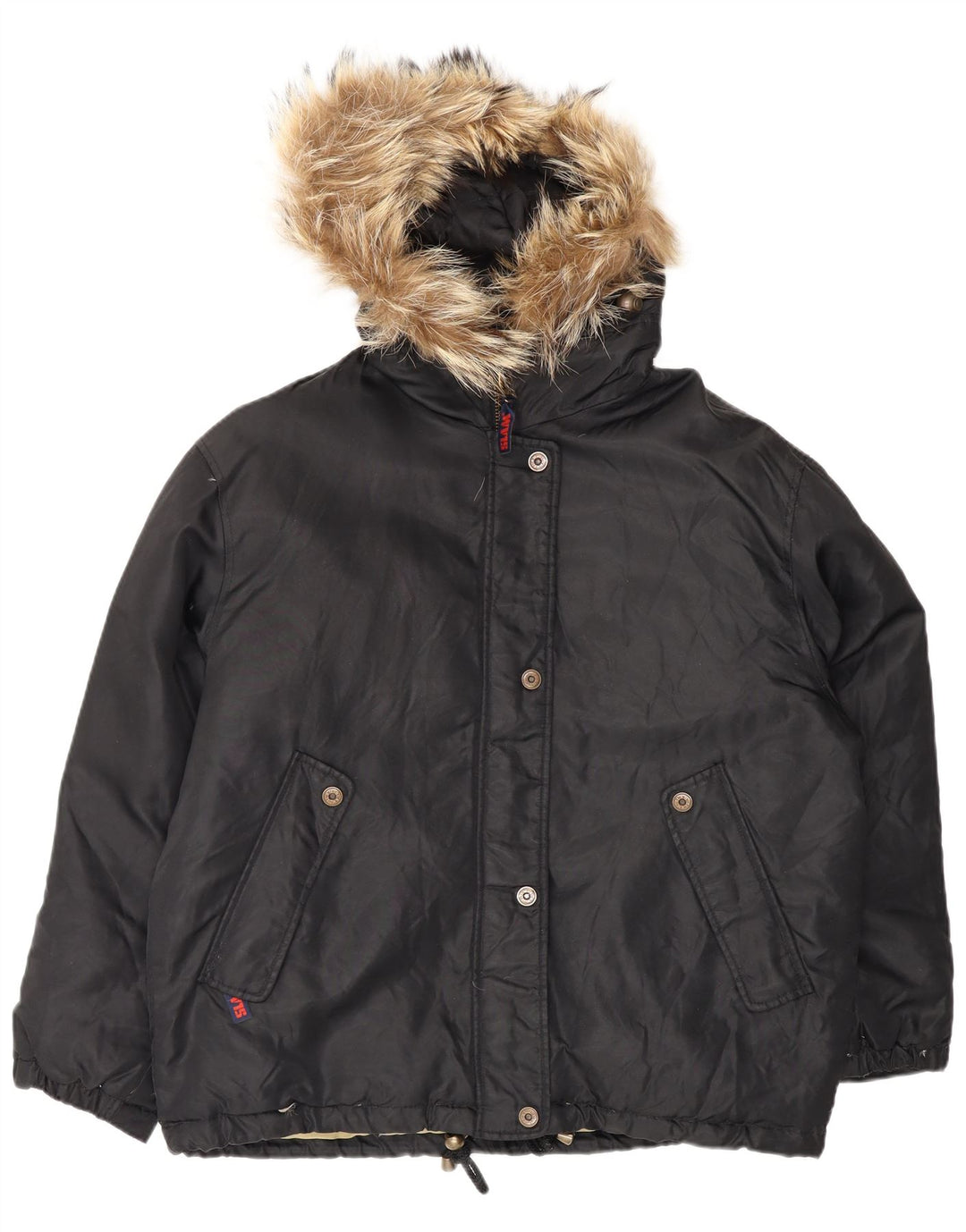 Slam Chaqueta Acolchada Extragrande con Capucha para Mujer UK 44 Medium Black Nylon