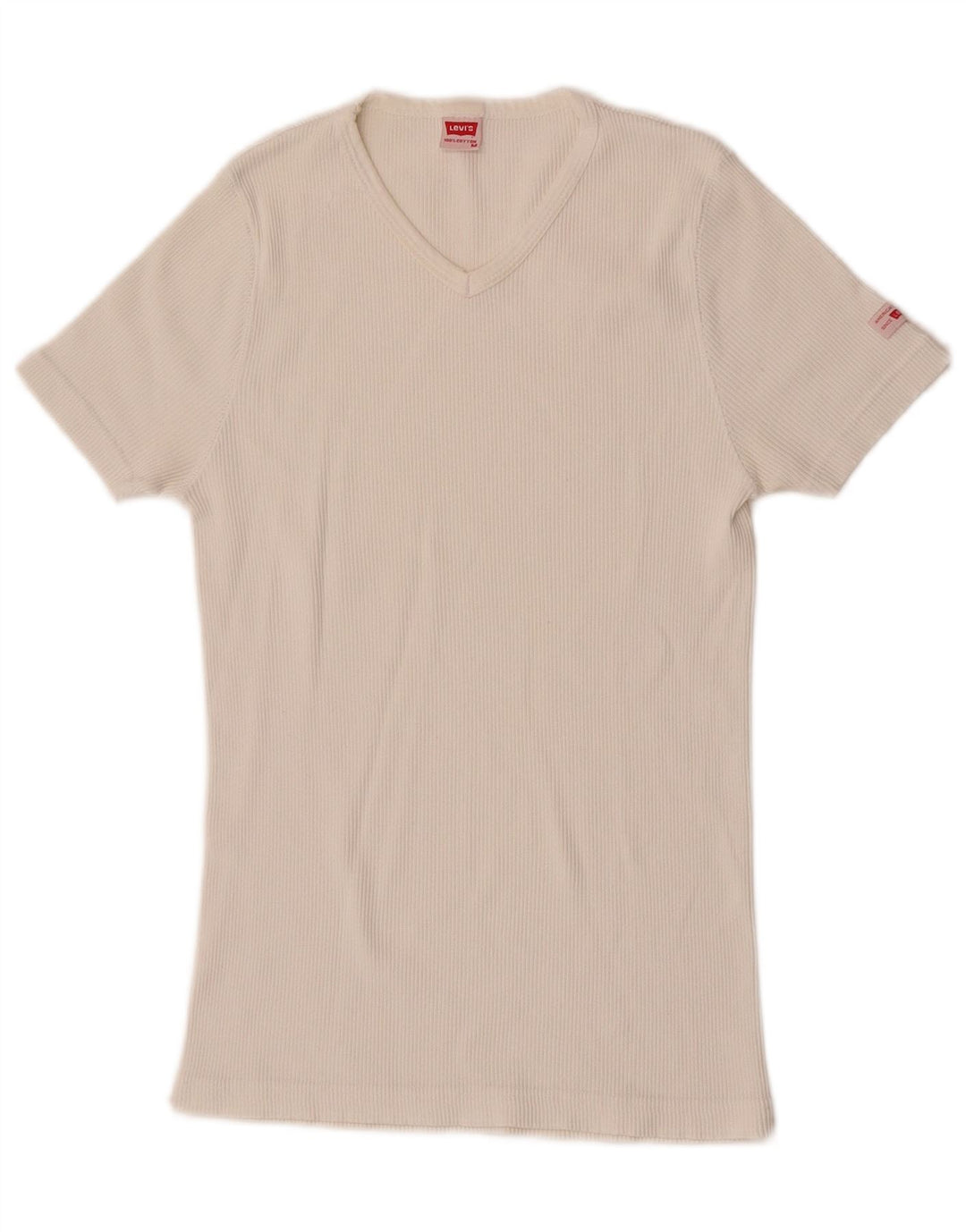 Levi's Camiseta para mujer Top UK 12 Medium White Cotton