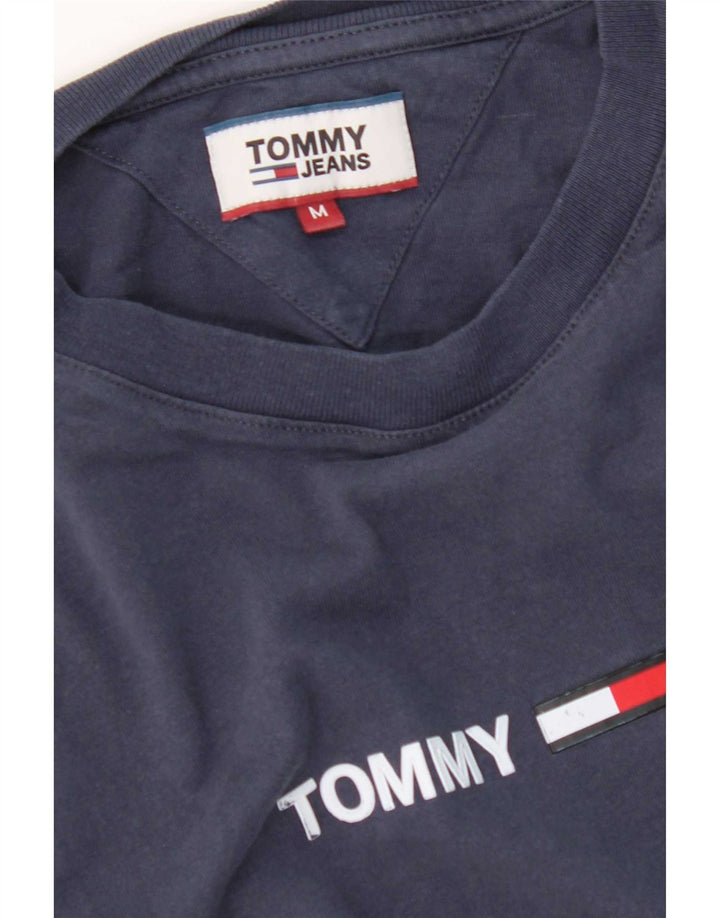 Tommy Hilfiger Hombre Camiseta Gráfica Top Medium Azul Marino