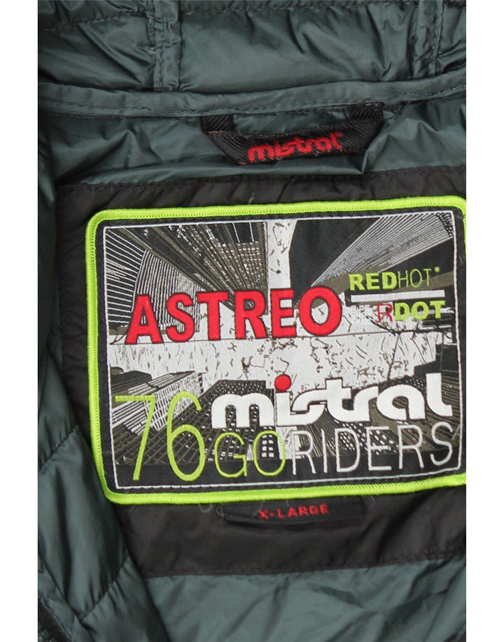 Mistral Chaqueta acolchada con capucha para hombre UK 42 XL Negro