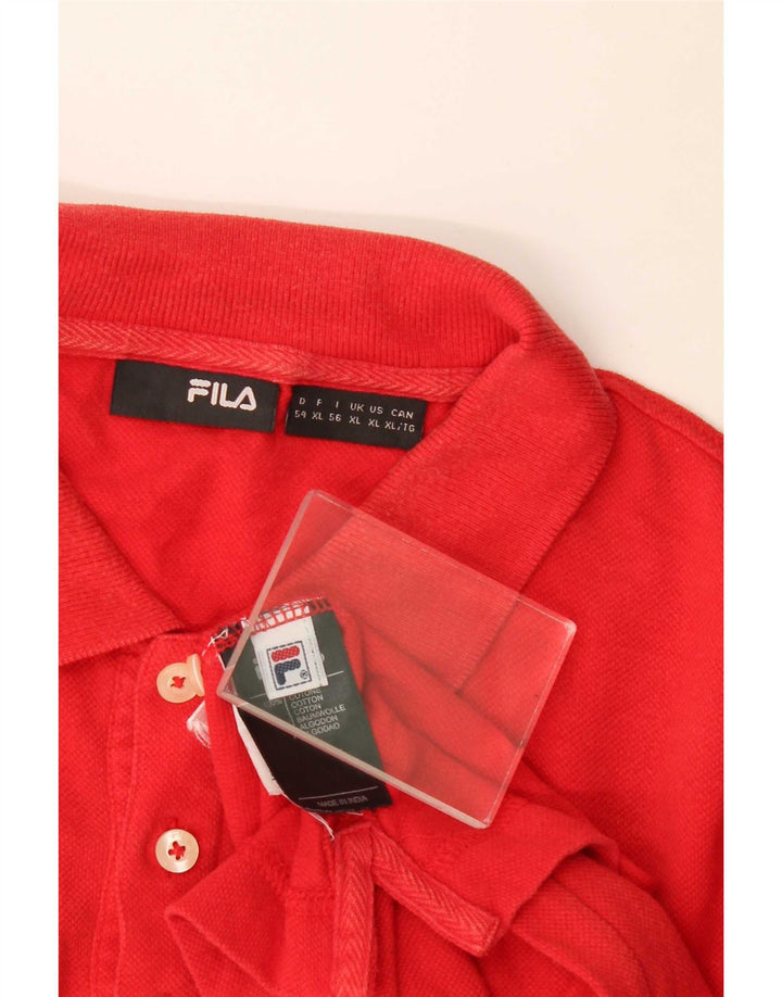 Polo Fila Hombre XL Algodón Rojo