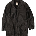 CONBIPEL Abrigo de cuero para hombre IT 46 Pequeño cuero negro