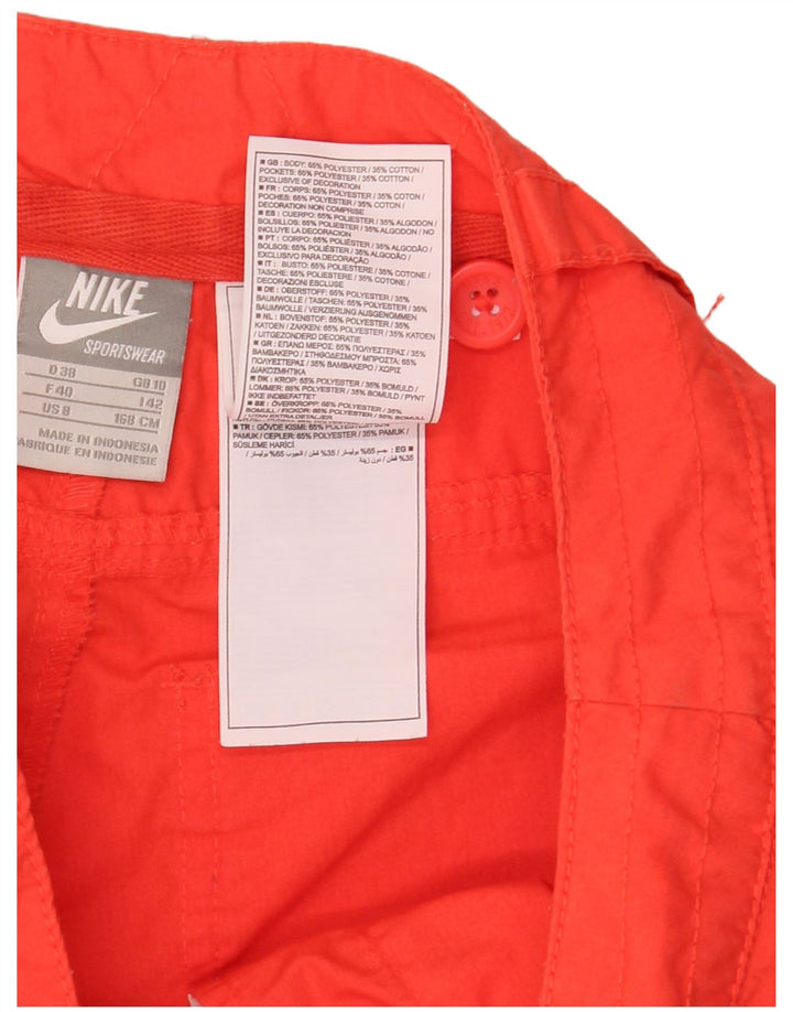 Nike Bermudas para mujer UK 10 Small W30 Poliéster rojo