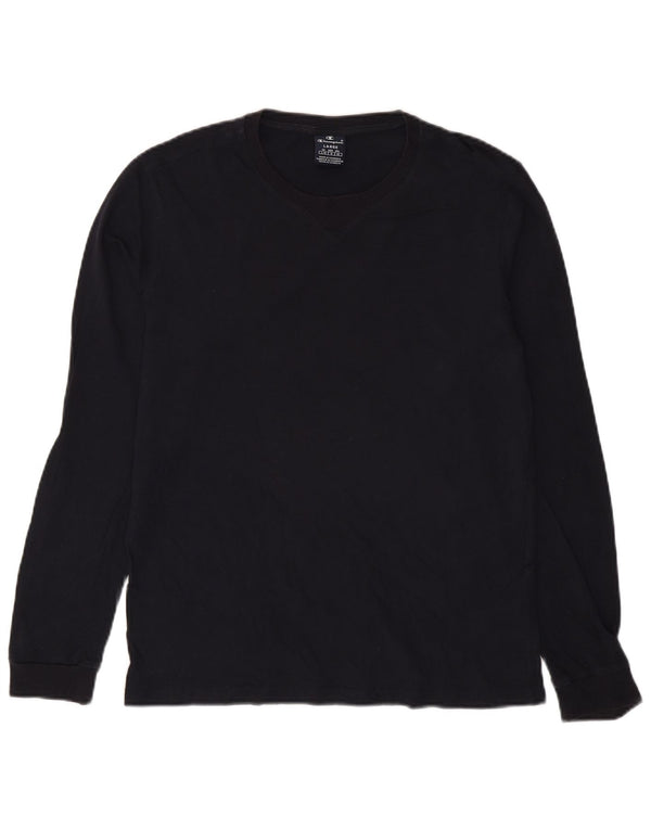 Champion Mens Top Long Sleeve Large Navy Blue