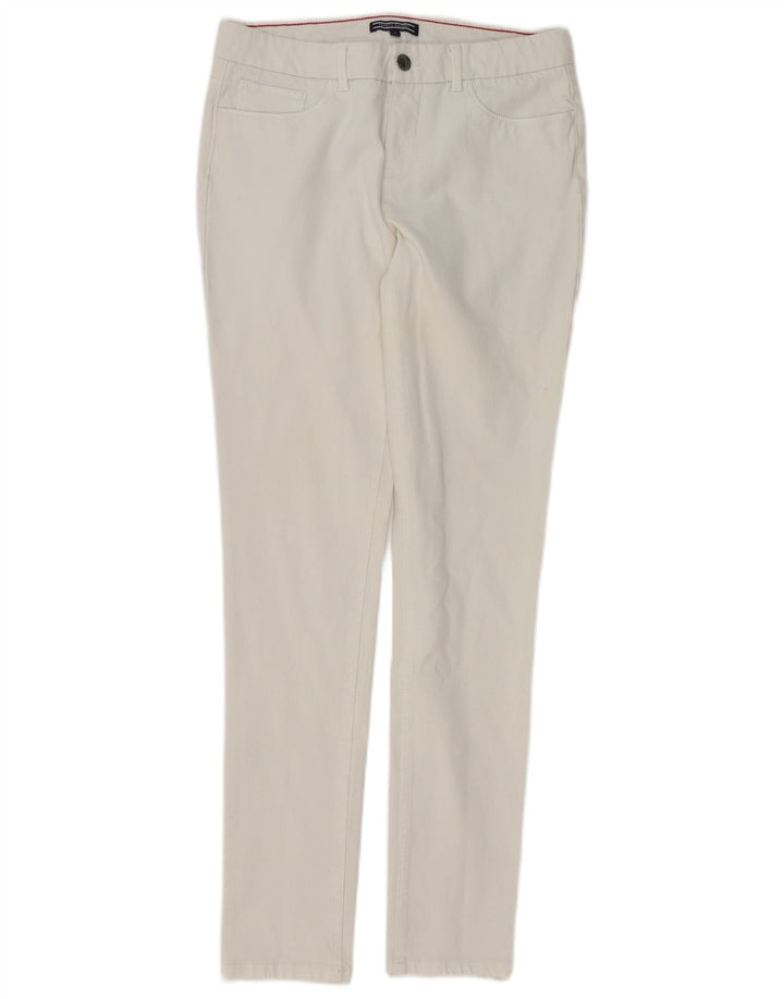 TOMMY HILFIGER Vaqueros pitillo para mujer US 6 Medium W28 L30 Algodón blanco