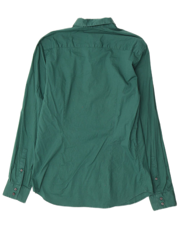 CALVIN KLEIN Camisa ajustada para hombre verde grande