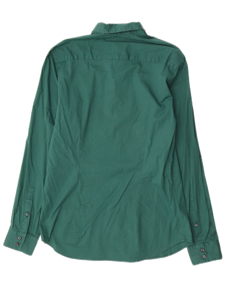 CALVIN KLEIN Camisa ajustada para hombre verde grande