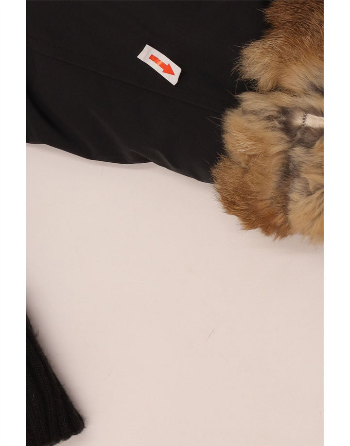 Woolrich Chaqueta Acolchada Para Mujer UK 44 Mediana Nylon Color Block Negro