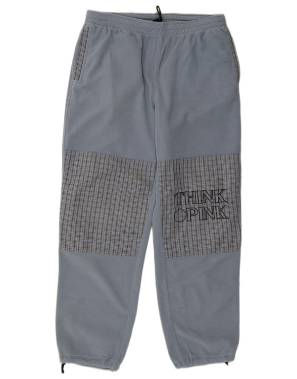Think Pink Pantalones de chándal con estampado gráfico para mujer Joggers UK 46 Large Blue