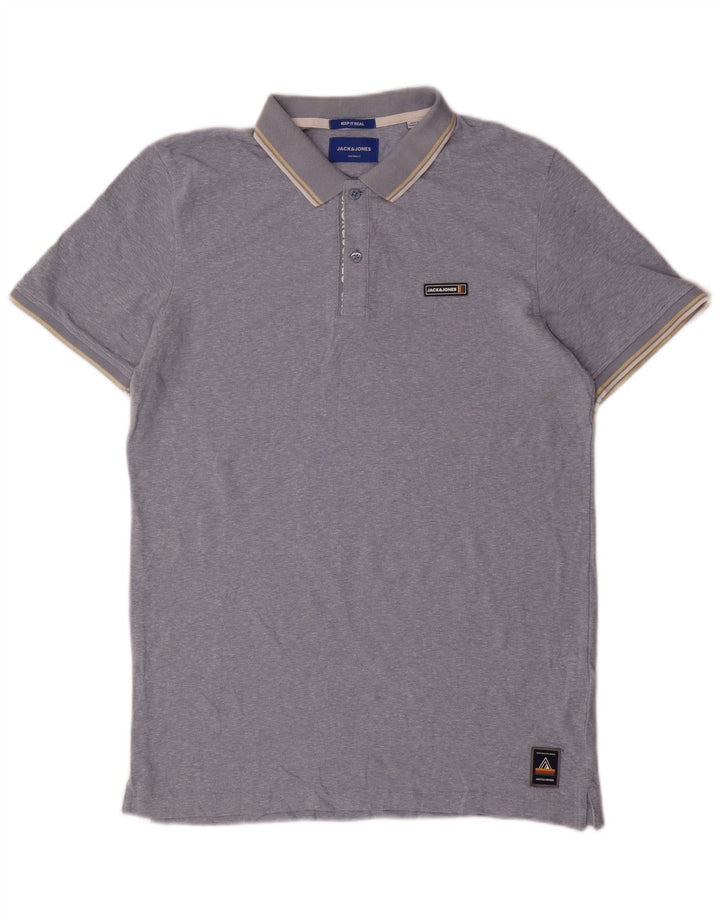 Polo Jack & Jones Hombre Grande Poliéster Azul