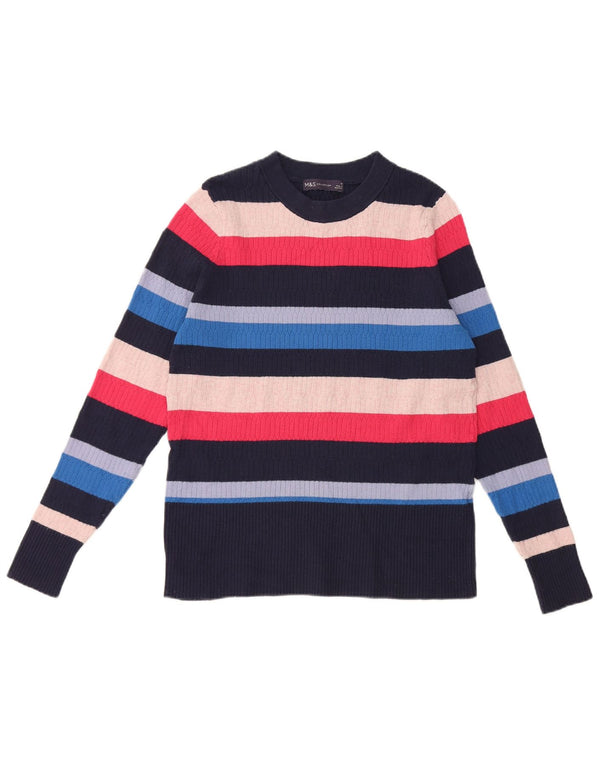 Marks & Spencer Suéter de Cuello Redondo para Mujer UK 46 Grande Multicolor