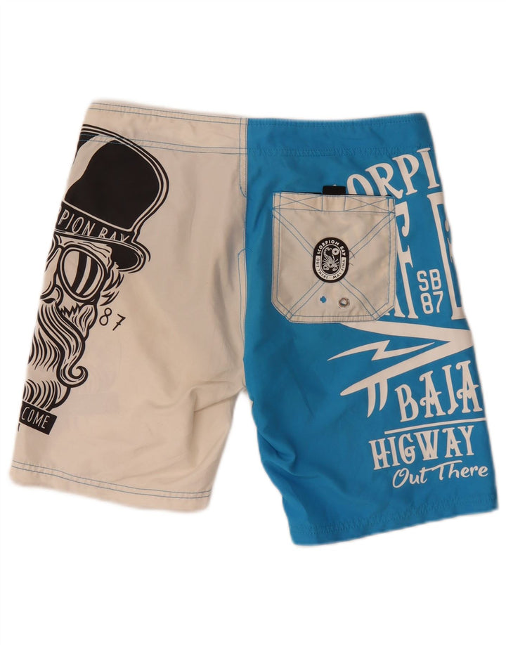 Bañador con estampado gráfico para hombre Scorpion Bay Poliéster color block azul medio