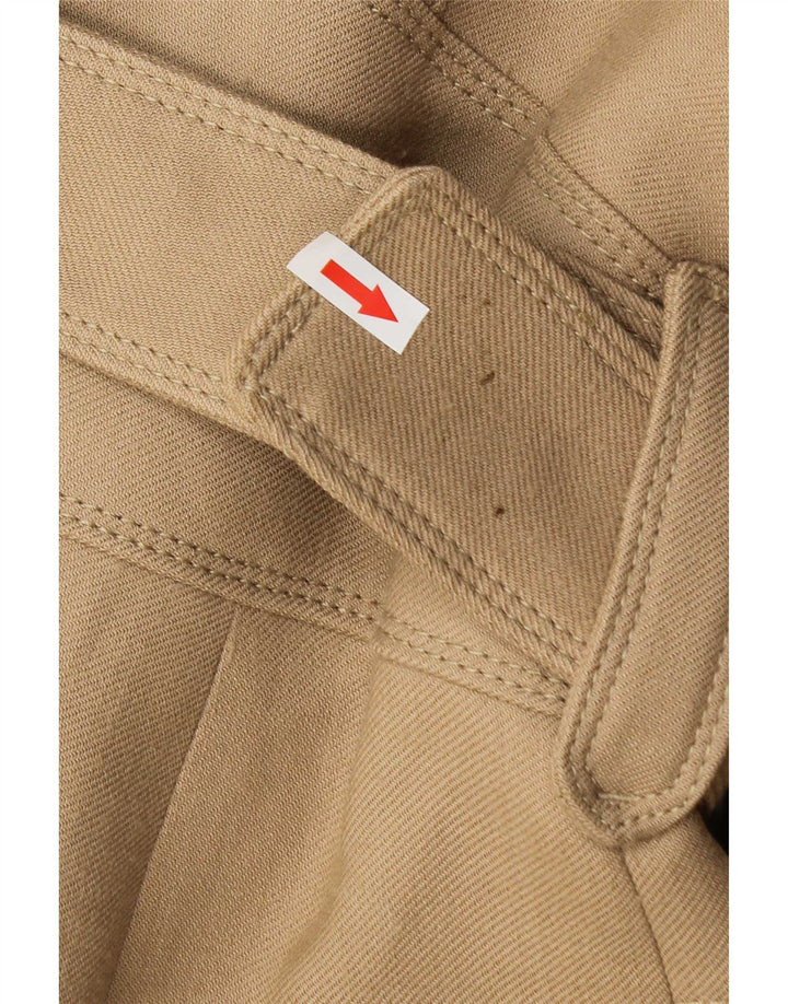 Zara Mujer Abrigo UK 44 Grande Lana Beige
