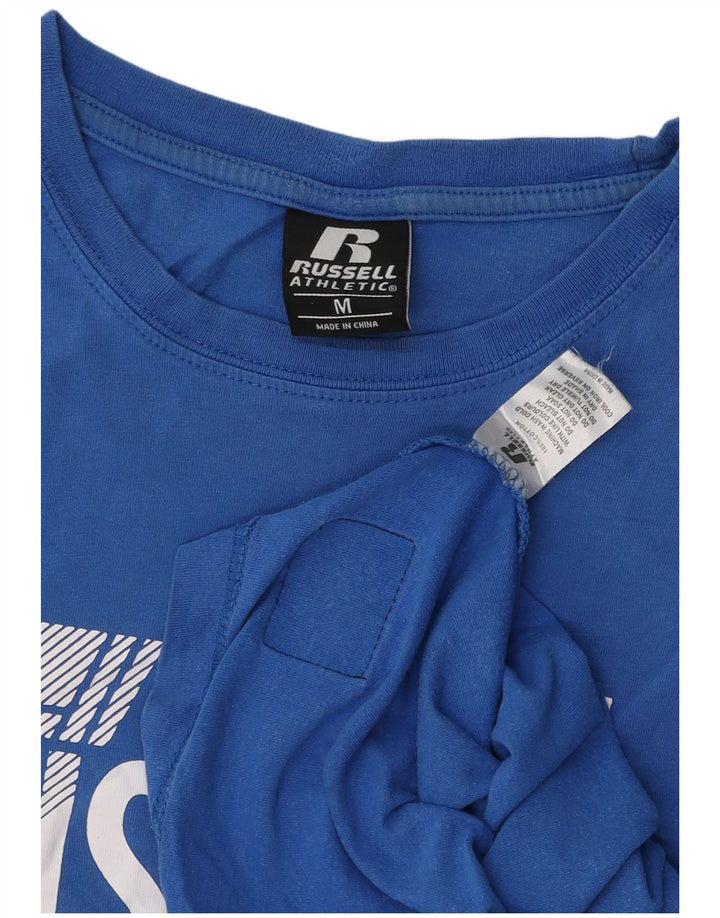 RUSSELL ATHLETIC Camiseta gráfica para hombre Top Algodón azul medio