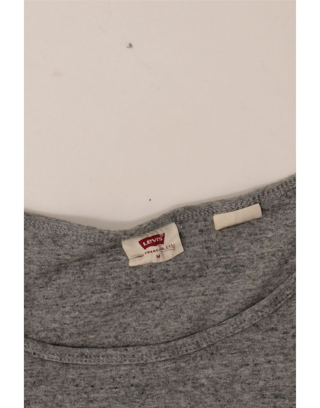 LEVI'S Womens T-Shirt Top UK 12 Medium Grey Vintage Levi's and Second-Hand Levi's from Messina Hembry 