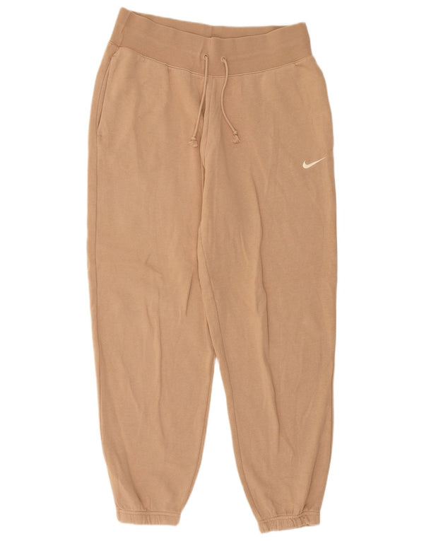 Nike Mujer Chándal Pantalones Joggers UK 44 Medio Beige Algodón