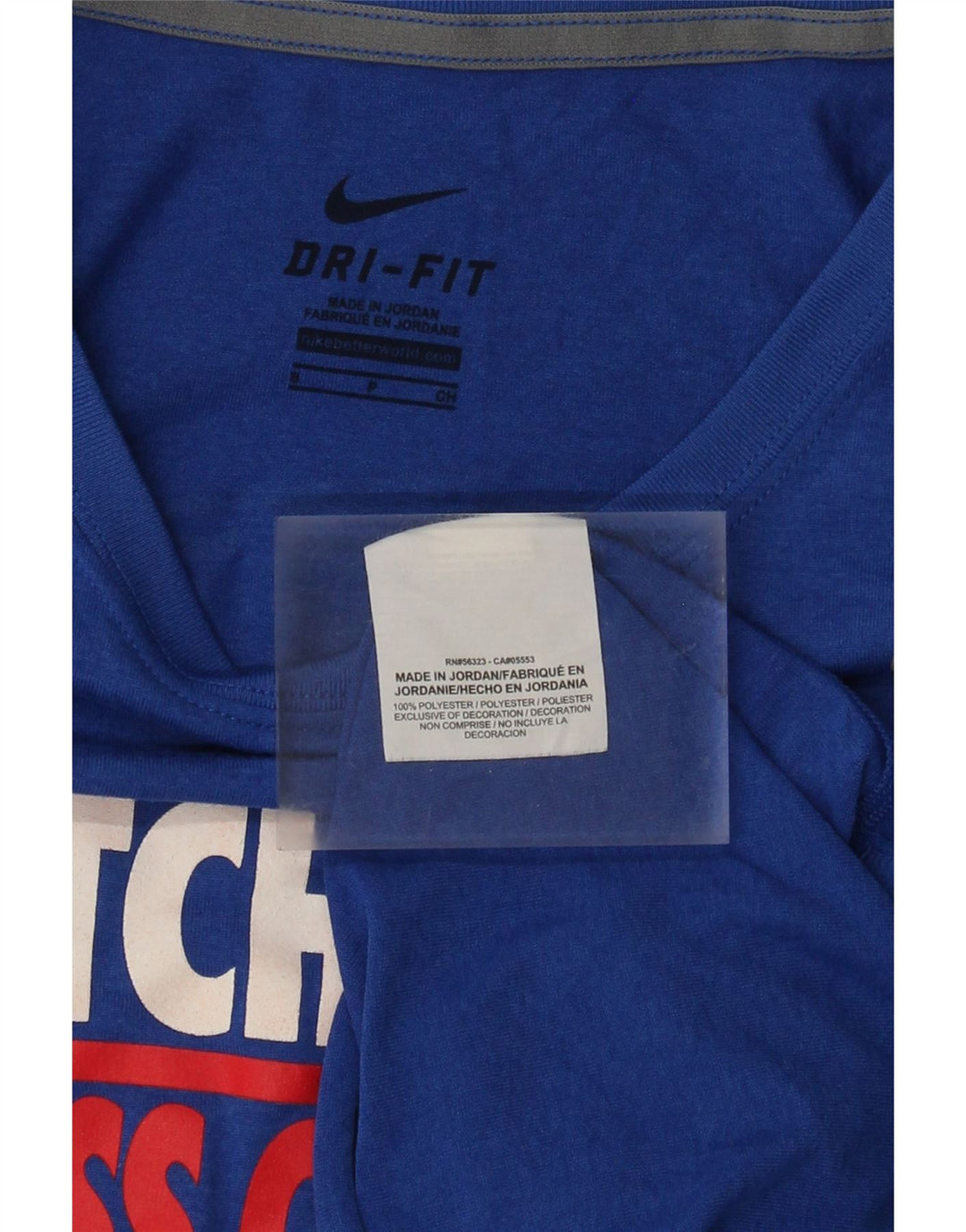 Nike Hutchinson Graphic Top Manga Larga UK 10 Pequeño Poliéster Azul