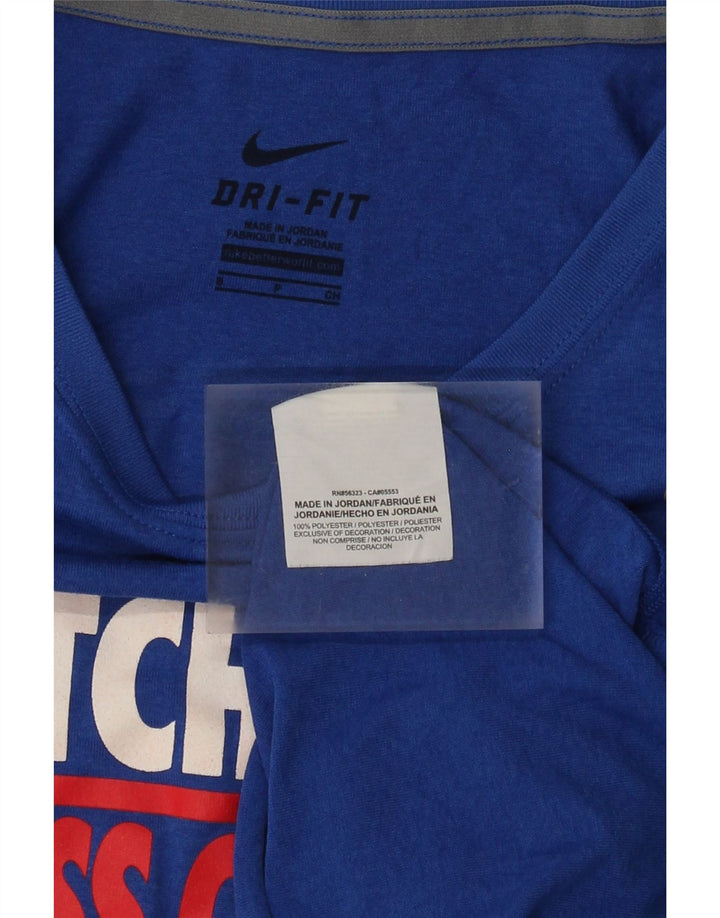 Nike Hutchinson Graphic Top Manga Larga UK 10 Pequeño Poliéster Azul