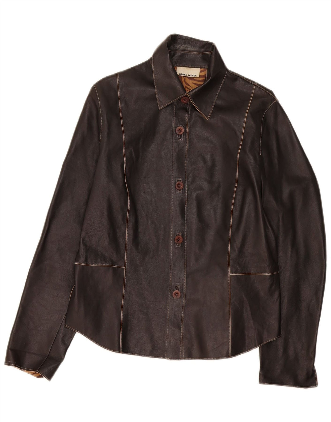 Gerry Weber Chaqueta de cuero para mujer Reino Unido 44 Grande Negro