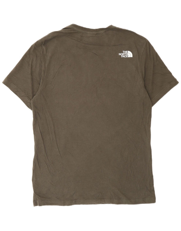 The North Face Camiseta gráfica para hombre Top Medium Khaki Cotton