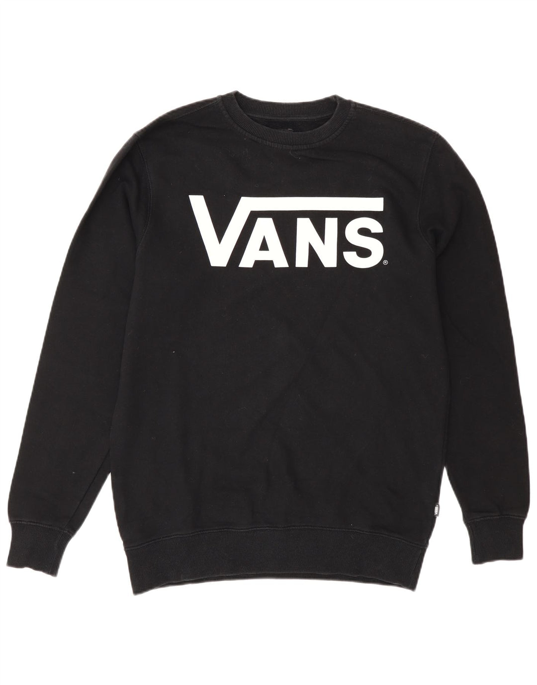 Vans Hombre Sudadera Gráfica Jersey Pequeño Algodón Negro