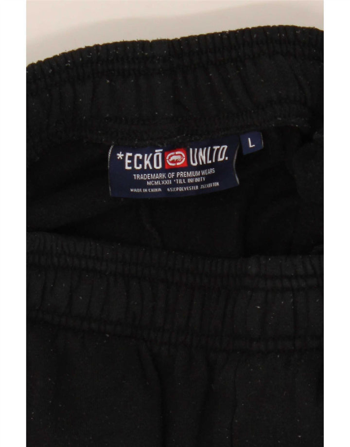 Ecko Unltd Mens Graphic Chándal Pantalones Joggers Grande Negro