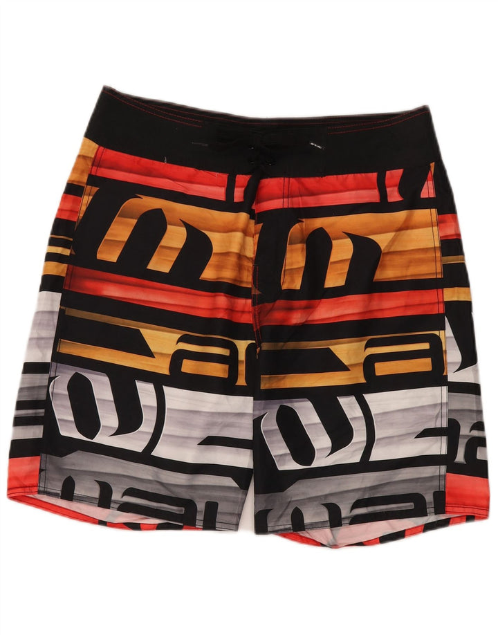 ANIMAL Bañador estampado para hombre, talla grande, poliéster a rayas multicolores