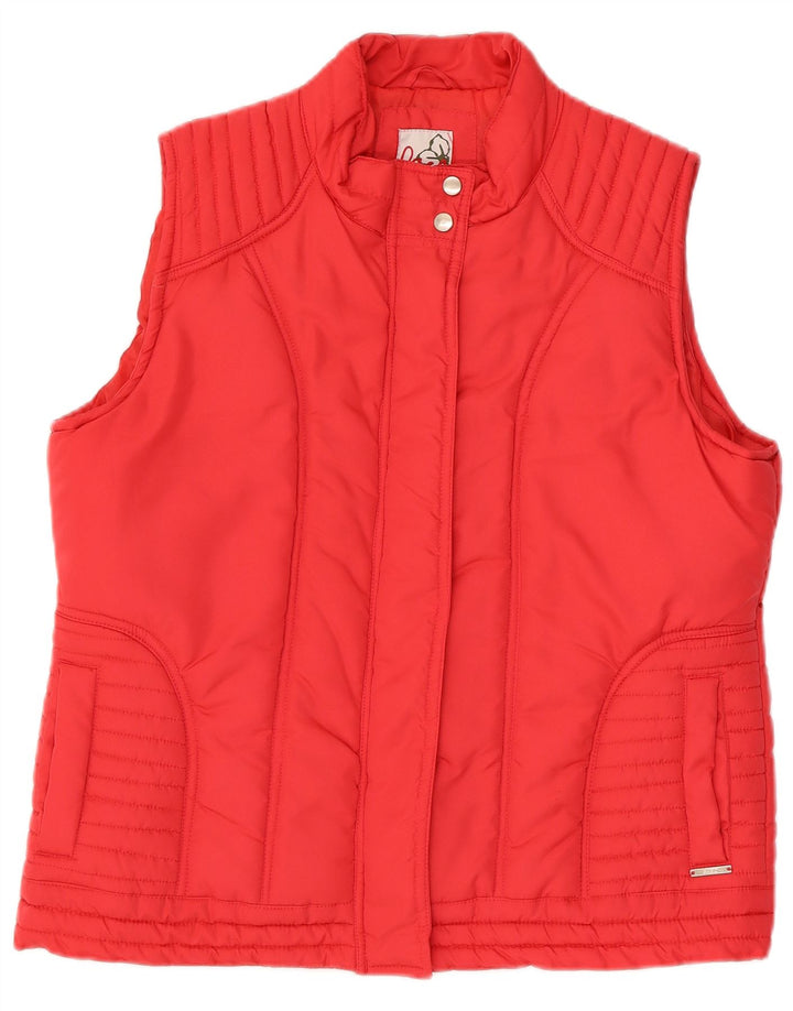 Paco Chaleco Acolchado Para Mujer UK 46 Grande Poliéster Rojo