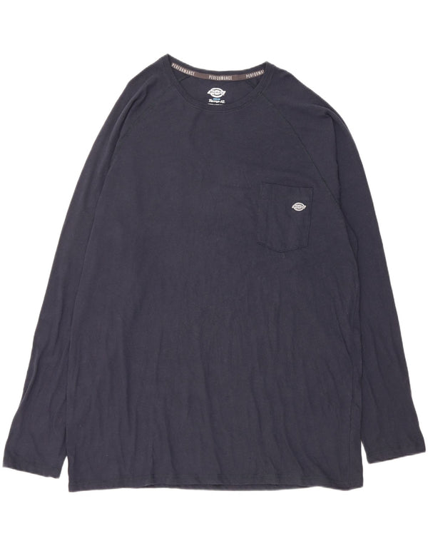 Dickies Mens Tall Top Manga Larga 2XL Azul Marino Algodón